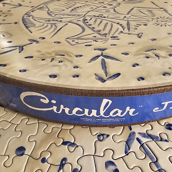 Vintage 1965 Springbok THE CAVALIER Picasso Art Round 100% COMPLETE Puzzle C920 - Picture 7 of 11